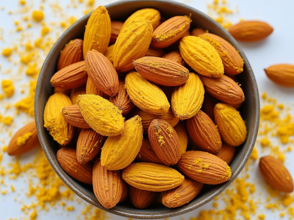 Anti-Inflammatory Turmeric Roasted Almonds (PCOS-Friendly Snack)